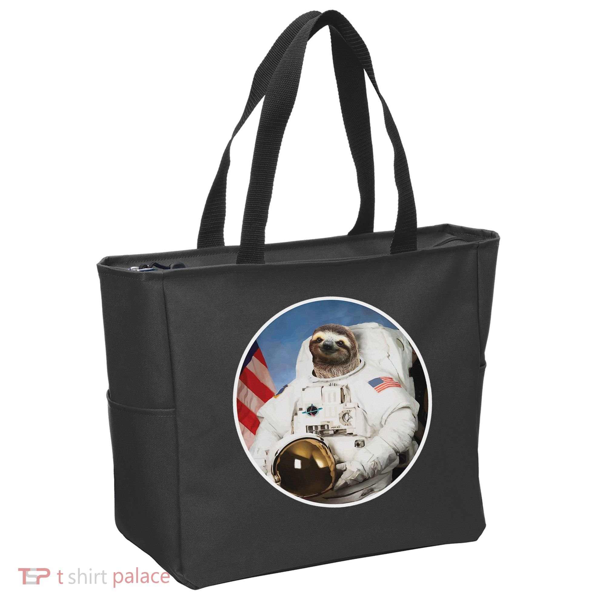 Sloth Astronau, Funny Sloth Gift Outer Space Tote Bag