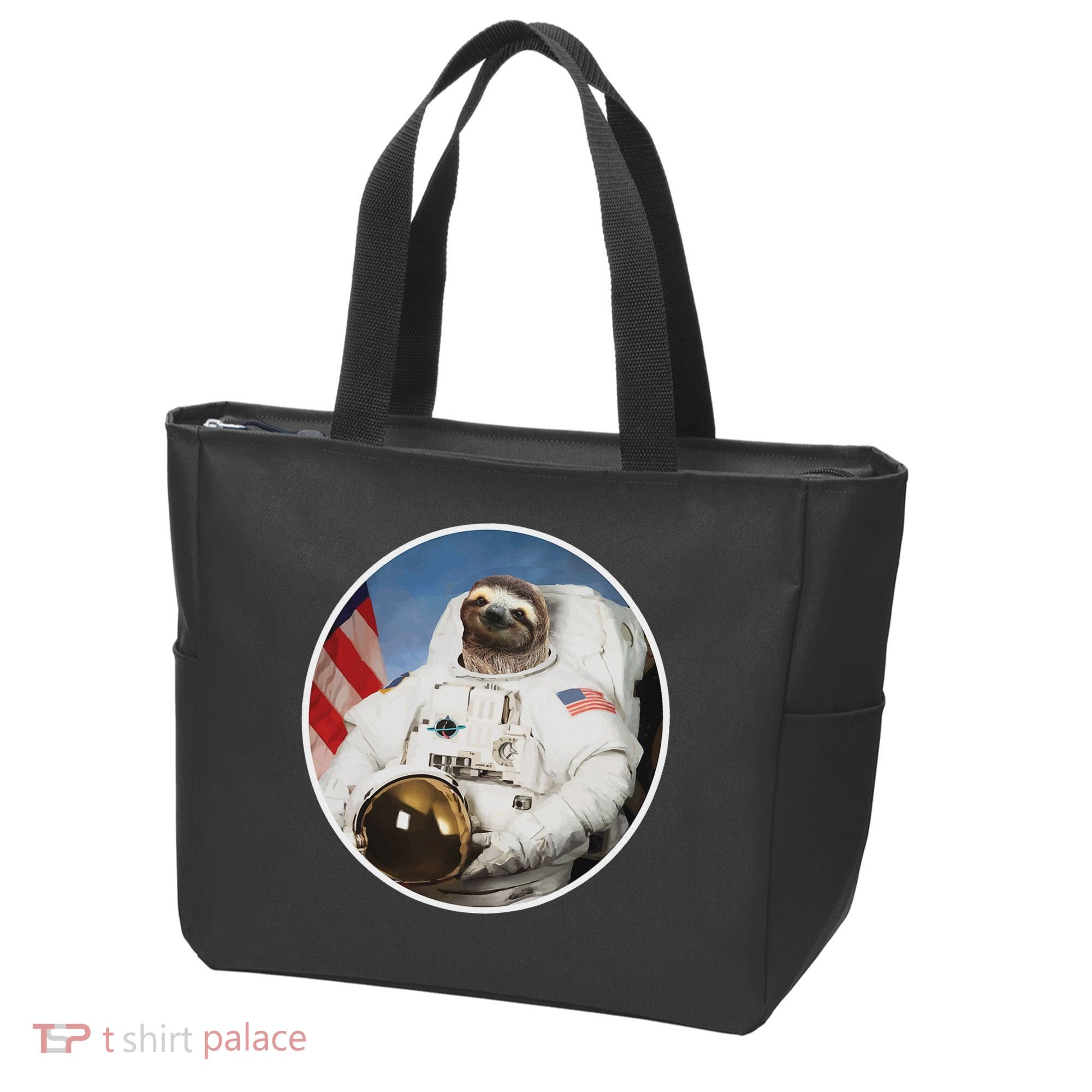 Sloth Astronau, Funny Sloth Gift Outer Space Tote Bag