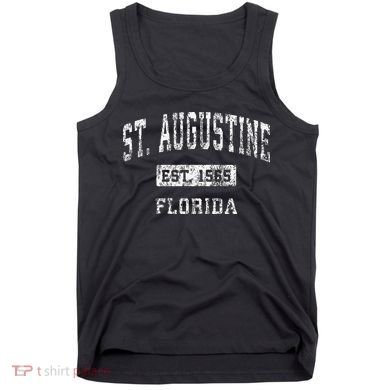 St. Augustine Florida Fl Vintage Established Tank Top