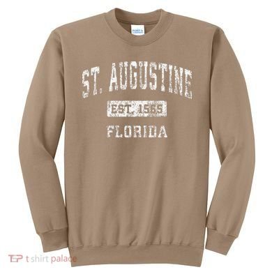 St. Augustine Florida Fl Vintage Established Sweatshirt