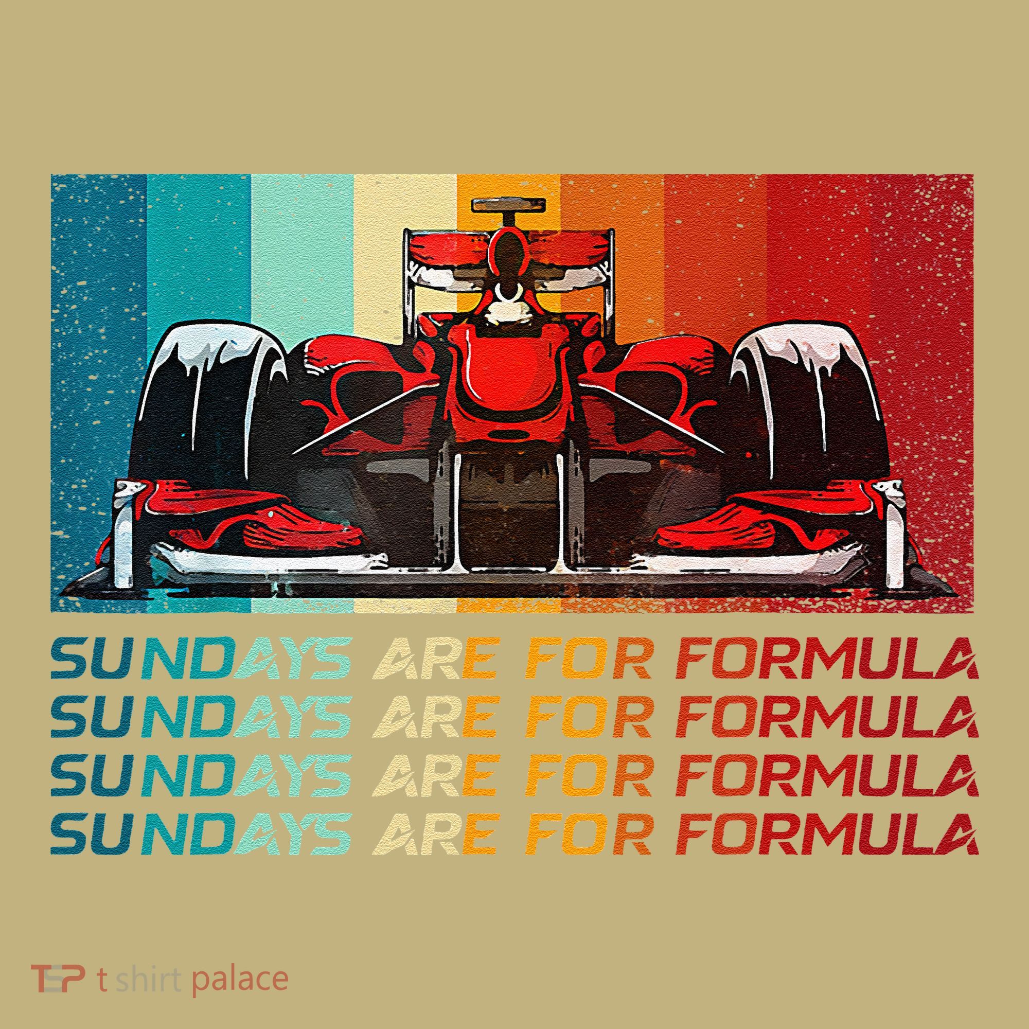 Sundays Are For Formula Racing Lover & Motorsports Fast Cars T-Shirt