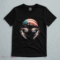 Swimmer American Flag Patriotic Usa Swim Team Swimming T-Shirt thumb 5