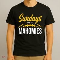 Sundays Are For Mahomies Football Lover T-Shirt thumb 3