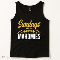 Sundays Are For Mahomies Football Lover Tank Top thumb 2