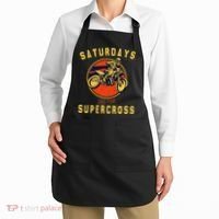 Saturdays Are For Supercross Dirt Bike Mx Racing Biker Apron thumb 2