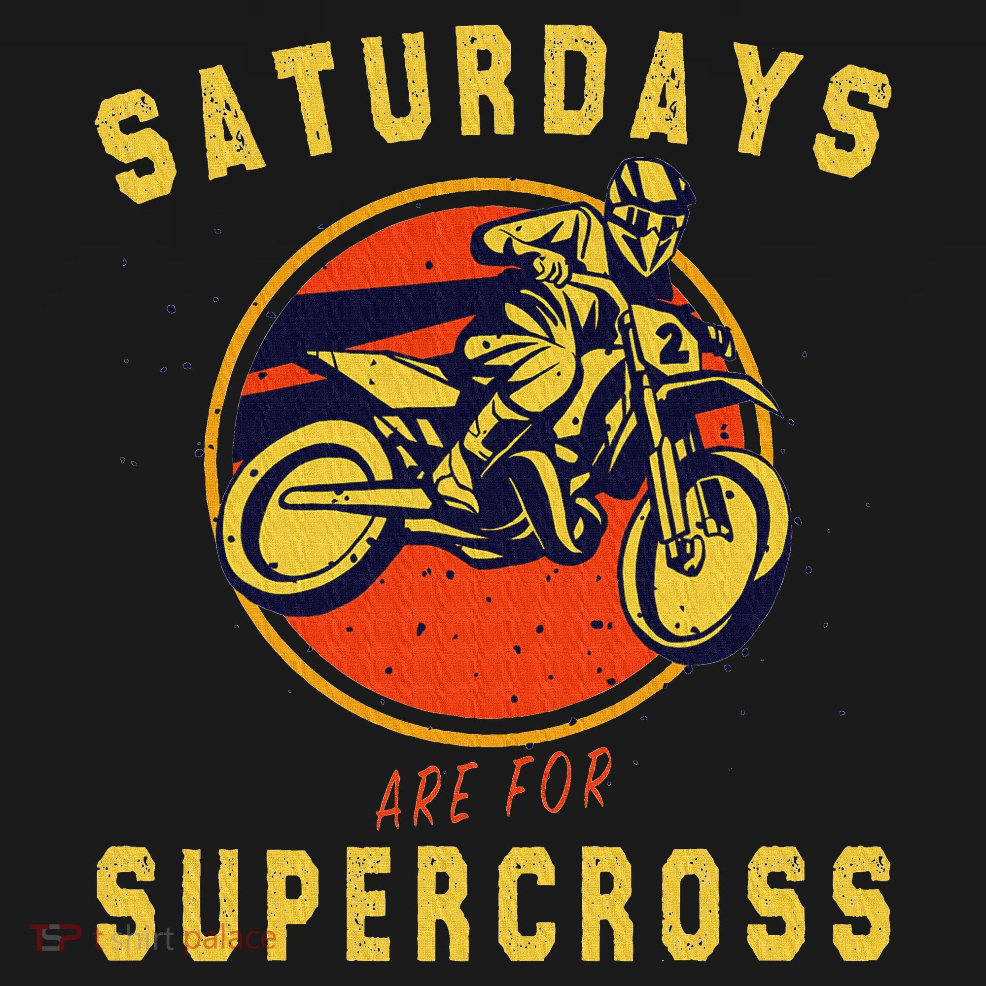 Saturdays Are For Supercross Dirt Bike Mx Racing Biker Mousepad