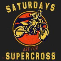 Saturdays Are For Supercross Dirt Bike Mx Racing Biker Hat thumb 2
