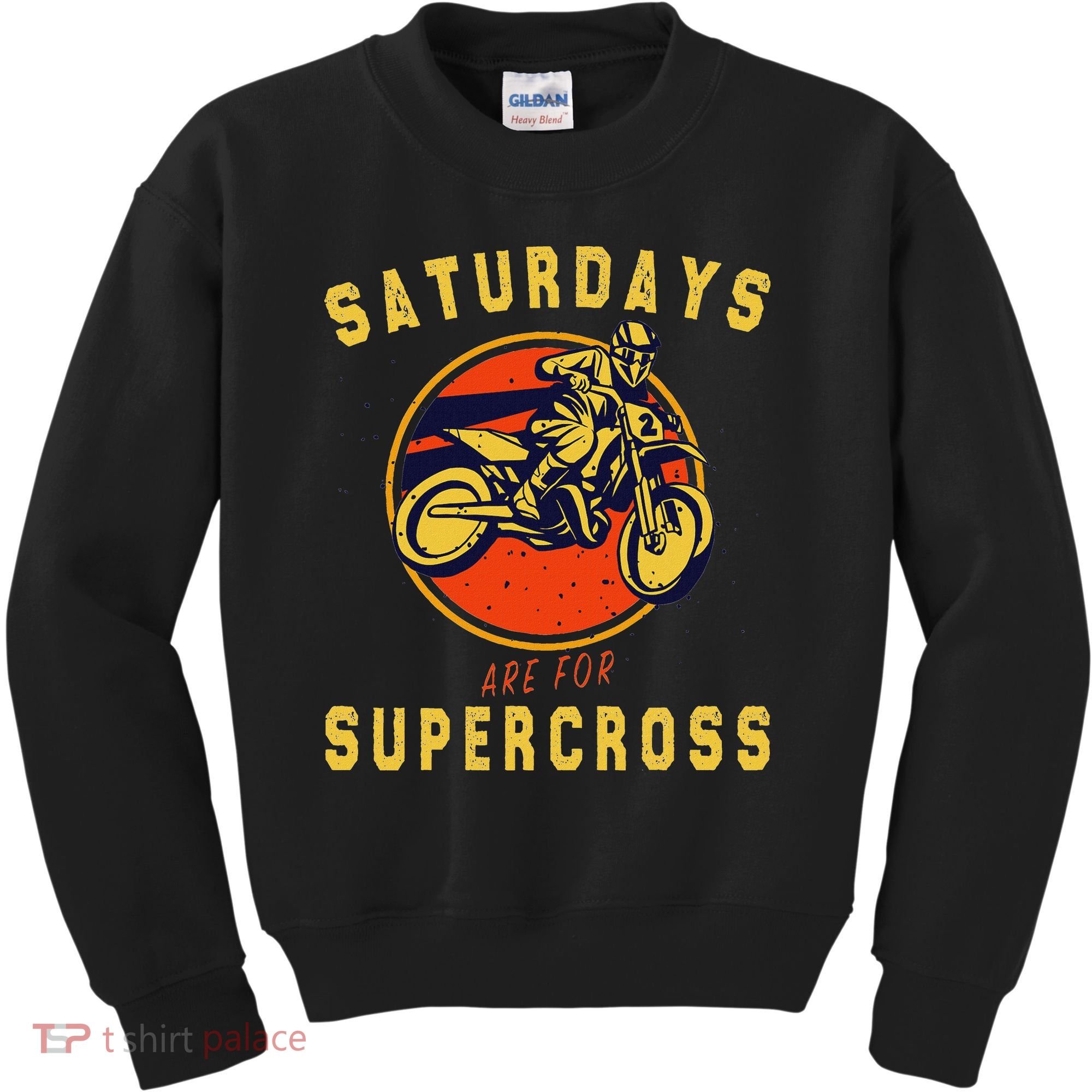 Saturdays Are For Supercross Dirt Bike Mx Racing Biker Kids Sweatshirt