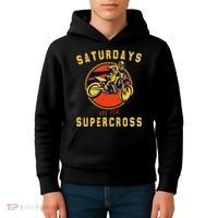 Saturdays Are For Supercross Dirt Bike Mx Racing Biker Kids Hoodie thumb 4