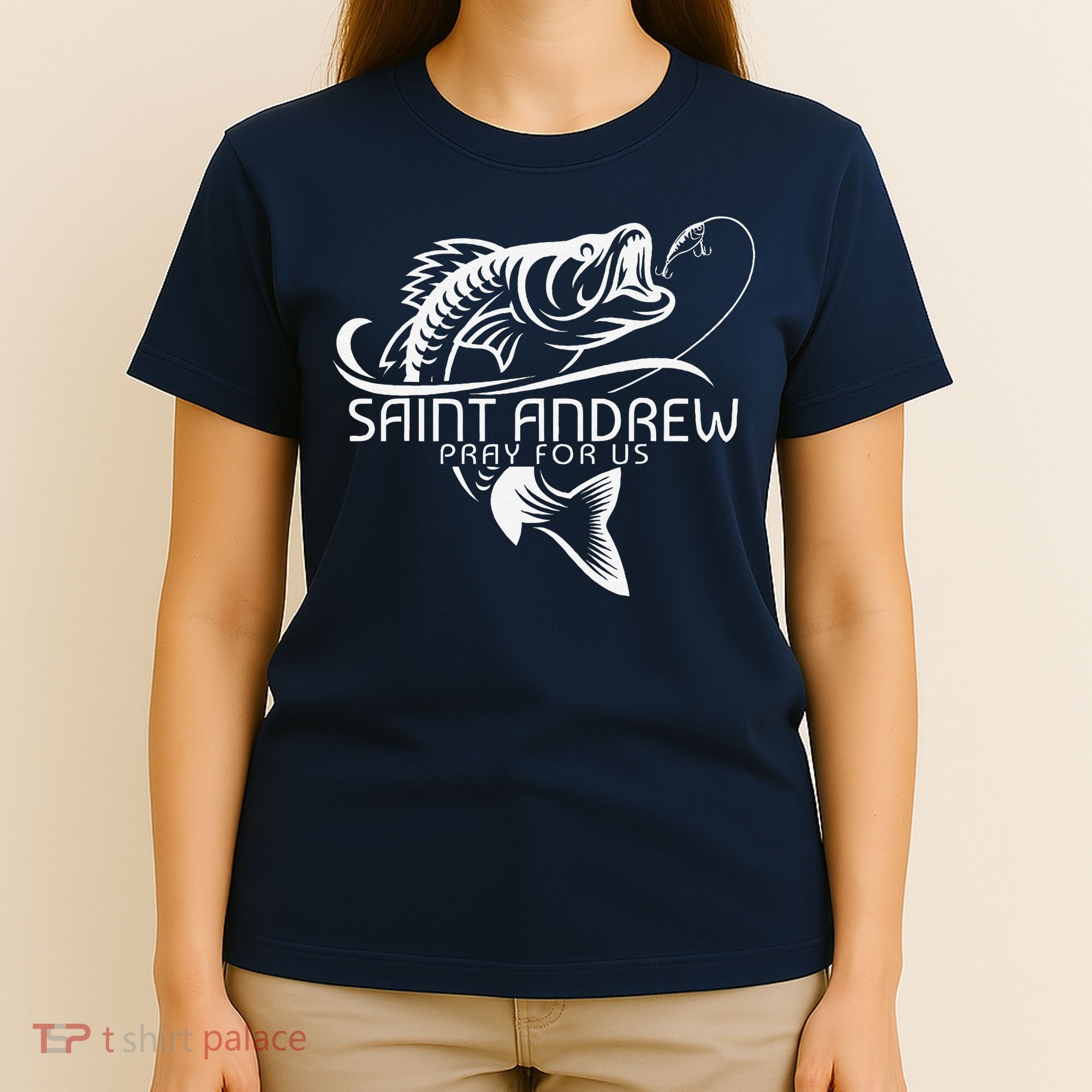 St Andrew Fishing Saint Of Fisherman Catholic Saint T-Shirt