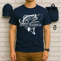 St Andrew Fishing Saint Of Fisherman Catholic Saint T-Shirt thumb 6