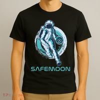 Safemoon Blockchain Cryptocurrency Astronaut Basketball T-Shirt thumb 3