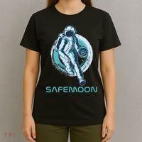 Safemoon Blockchain Cryptocurrency Astronaut Basketball T-Shirt thumb 4