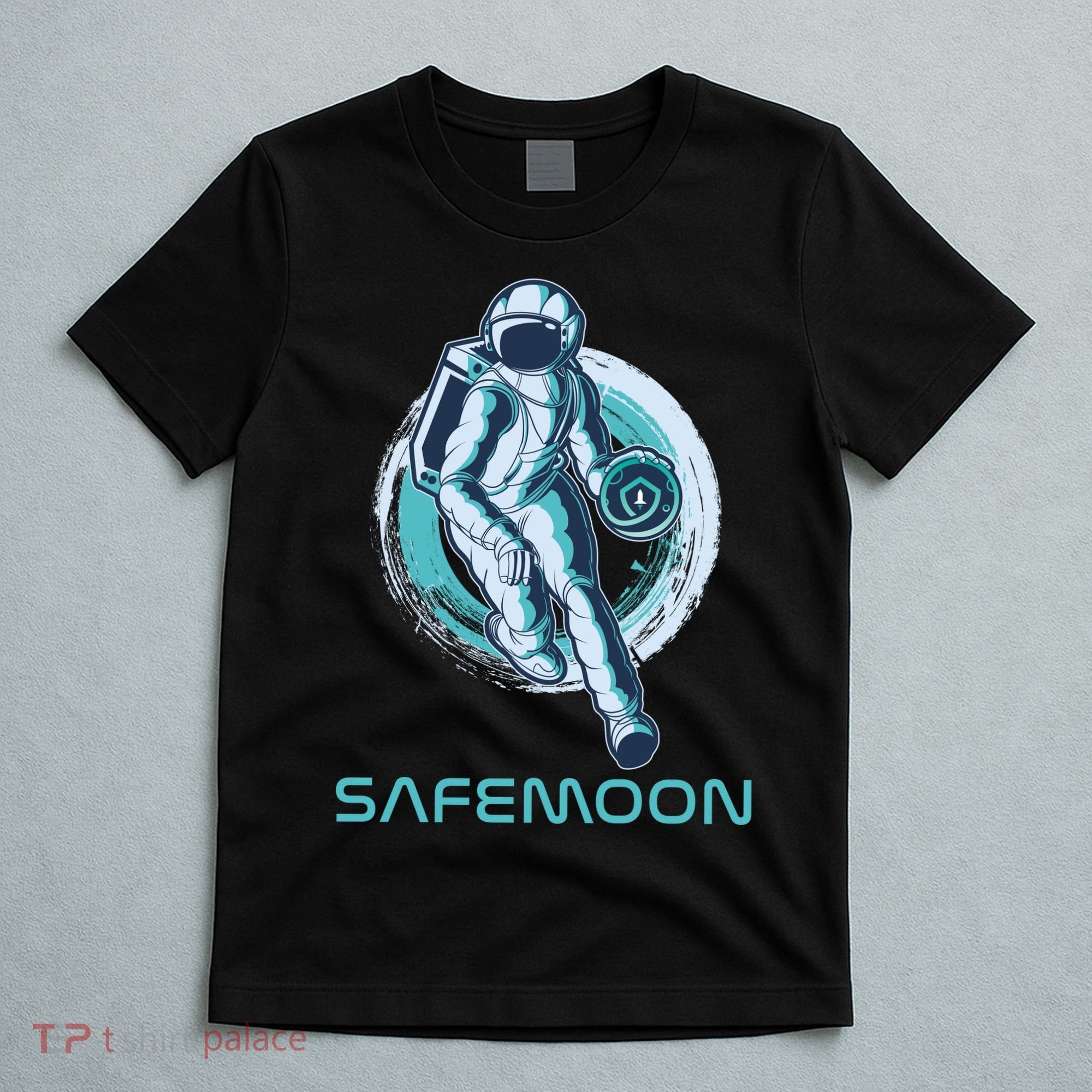 Safemoon Blockchain Cryptocurrency Astronaut Basketball T-Shirt