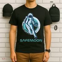 Safemoon Blockchain Cryptocurrency Astronaut Basketball T-Shirt thumb 6