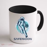 Safemoon Blockchain Cryptocurrency Astronaut Basketball Coffee Mug thumb 1