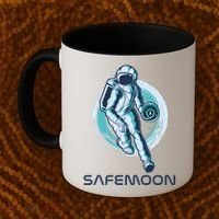 Safemoon Blockchain Cryptocurrency Astronaut Basketball Coffee Mug thumb 2