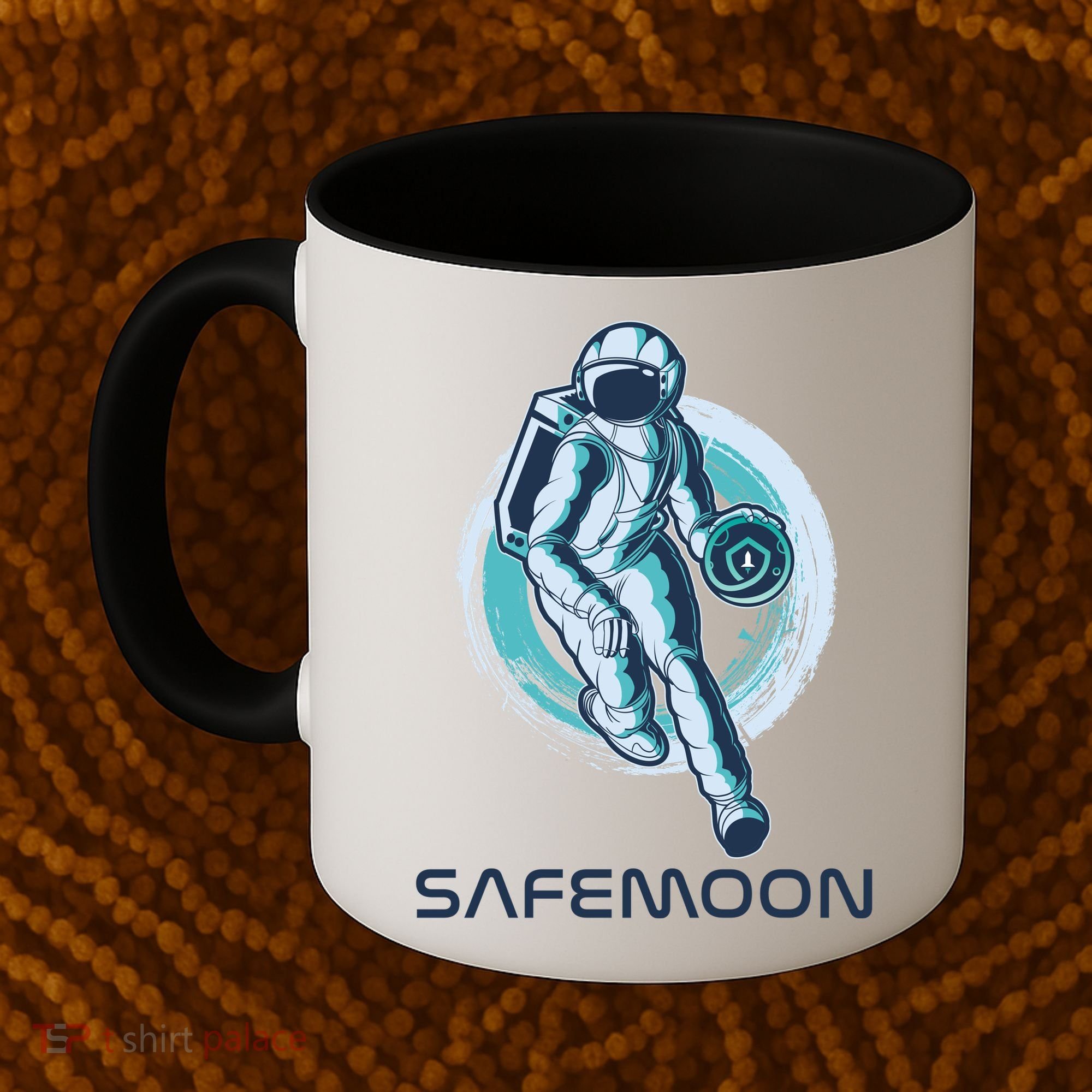 Safemoon Blockchain Cryptocurrency Astronaut Basketball Coffee Mug