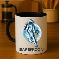 Safemoon Blockchain Cryptocurrency Astronaut Basketball Coffee Mug thumb 4