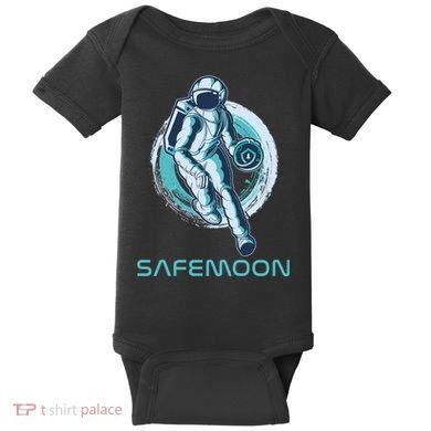 Safemoon Blockchain Cryptocurrency Astronaut Basketball Baby Bodysuit