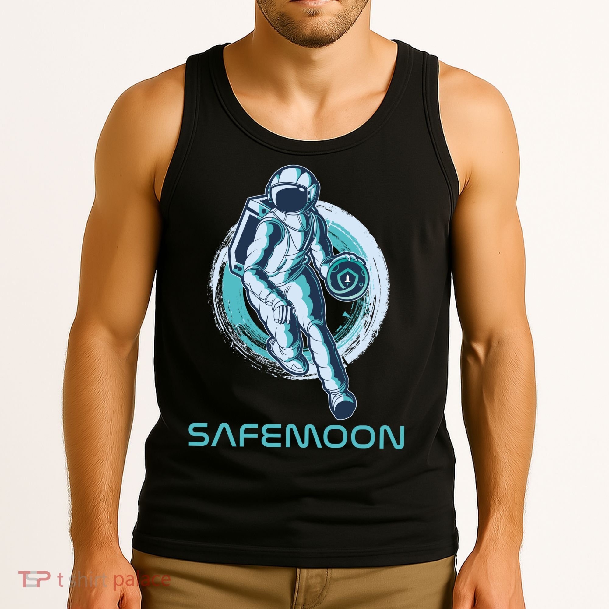 Safemoon Blockchain Cryptocurrency Astronaut Basketball Tank Top