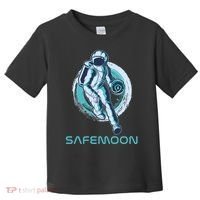 Safemoon Blockchain Cryptocurrency Astronaut Basketball Toddler T-Shirt thumb 0