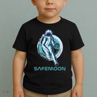 Safemoon Blockchain Cryptocurrency Astronaut Basketball Toddler T-Shirt thumb 2