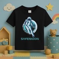 Safemoon Blockchain Cryptocurrency Astronaut Basketball Toddler T-Shirt thumb 3