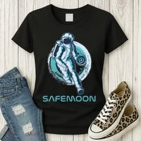Safemoon Blockchain Cryptocurrency Astronaut Basketball Women's T-Shirt thumb 3