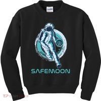 Safemoon Blockchain Cryptocurrency Astronaut Basketball Kids Sweatshirt thumb 0