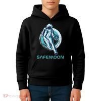 Safemoon Blockchain Cryptocurrency Astronaut Basketball Kids Hoodie thumb 4