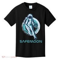 Safemoon Blockchain Cryptocurrency Astronaut Basketball Kids T-Shirt thumb 0