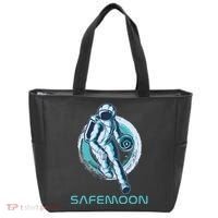 Safemoon Blockchain Cryptocurrency Astronaut Basketball Tote Bag thumb 0