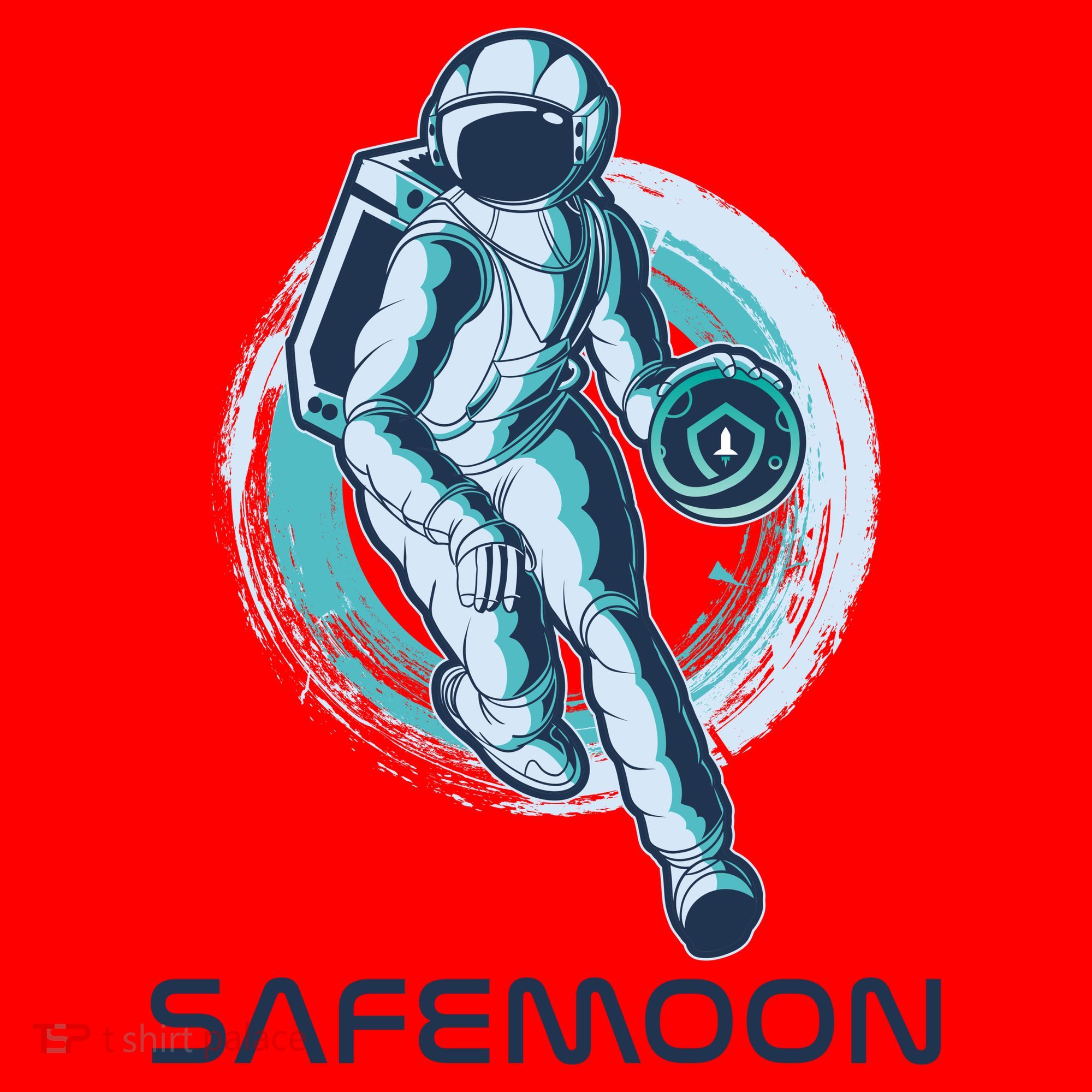 Safemoon Blockchain Cryptocurrency Astronaut Basketball Santa Hat
