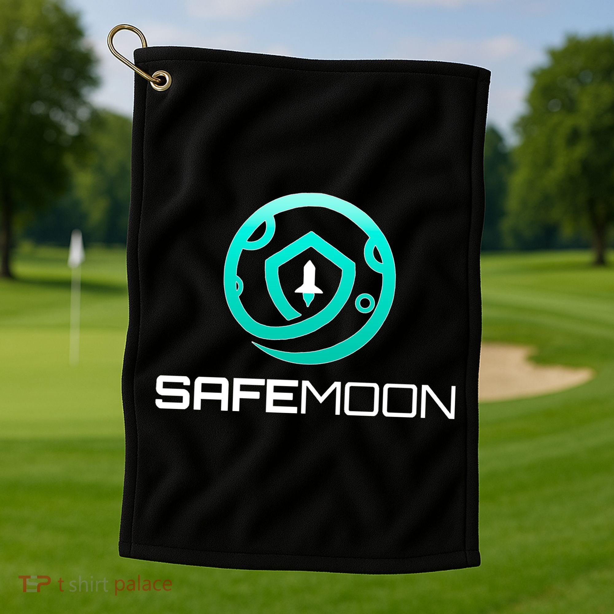 Safemoon Cryptocurrency Golf Towel