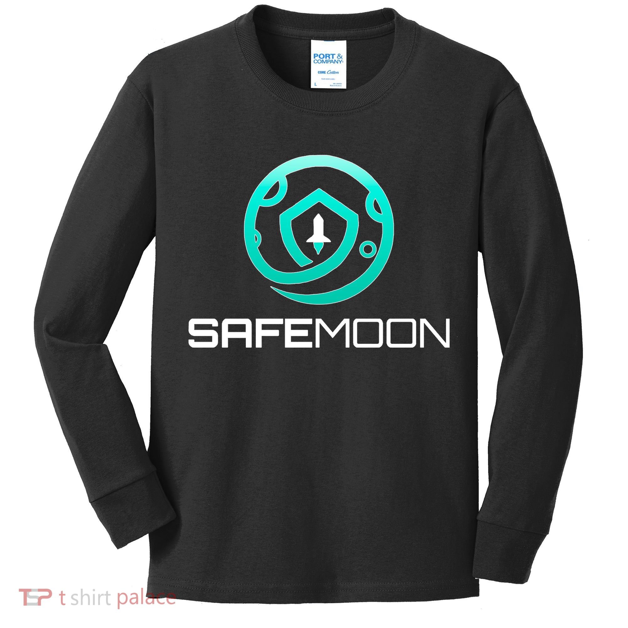 Safemoon Cryptocurrency Kids Long Sleeve Shirt