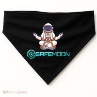 Safemoon Cryptocurrency Astronaut Token USA-Made Doggie Bandana thumb 0