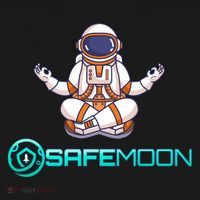 Safemoon Cryptocurrency Astronaut Token USA-Made Doggie Bandana thumb 2