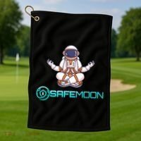 Safemoon Cryptocurrency Astronaut Token Golf Towel thumb 1
