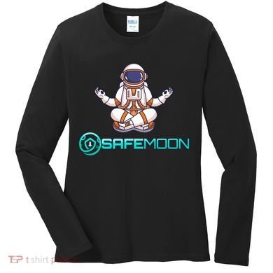 Safemoon Cryptocurrency Astronaut Token Women's Long Sleeve Shirt