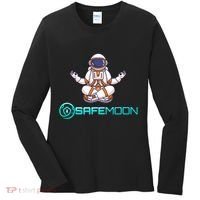 Safemoon Cryptocurrency Astronaut Token Women's Long Sleeve Shirt thumb 0