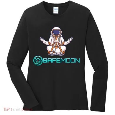 Safemoon Cryptocurrency Astronaut Token Women's Long Sleeve Shirt