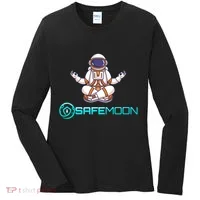 Safemoon Cryptocurrency Astronaut Token Women's Long Sleeve Shirt thumb 0