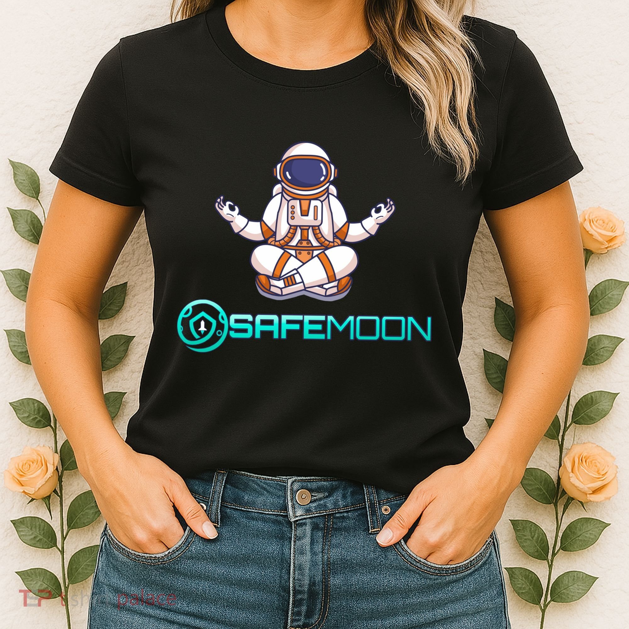 Safemoon Cryptocurrency Astronaut Token Women's T-Shirt