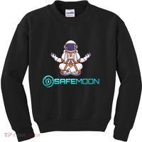 Safemoon Cryptocurrency Astronaut Token Kids Sweatshirt thumb 0