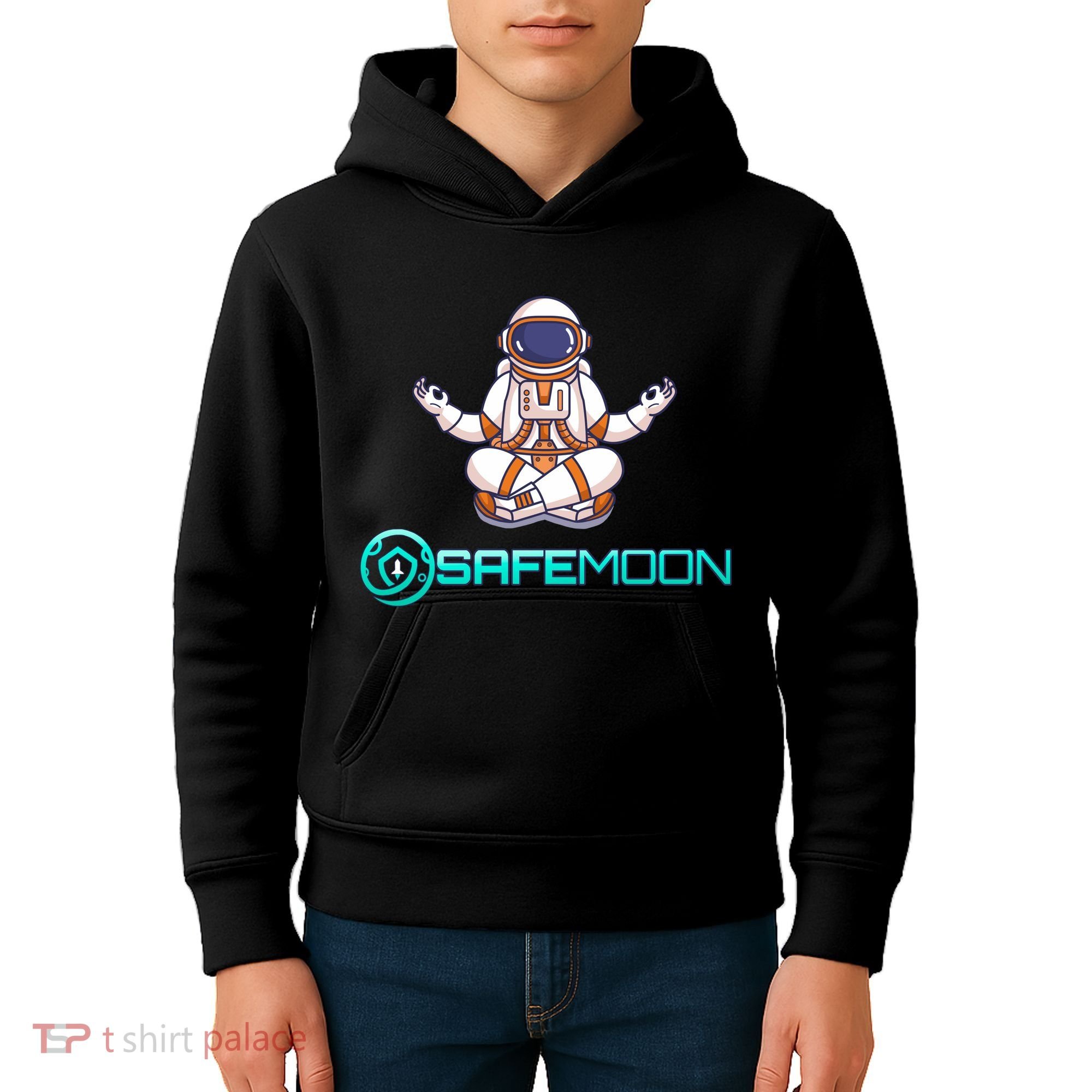 Safemoon Cryptocurrency Astronaut Token Kids Hoodie