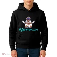Safemoon Cryptocurrency Astronaut Token Kids Hoodie thumb 4