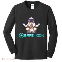Safemoon Cryptocurrency Astronaut Token Kids Long Sleeve Shirt thumb 0
