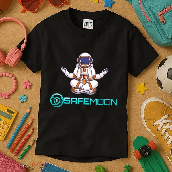 Safemoon Cryptocurrency Astronaut Token Kids T-Shirt