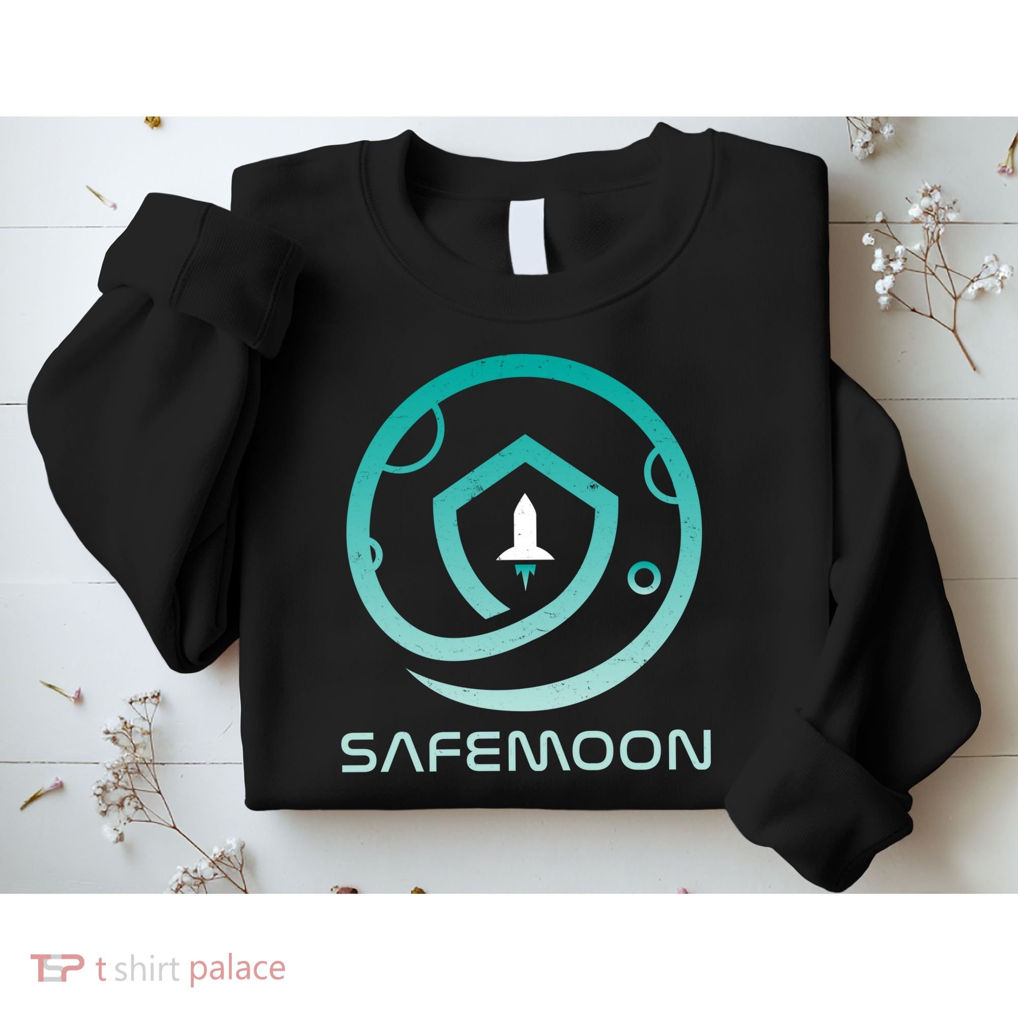 Safemoon Cryptocurrency Logo With Name Sweatshirt